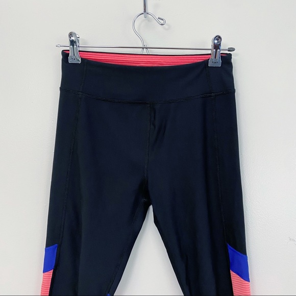 Under Armour Heatgear Compression Leggings Color Block Black Small - Picture 2 of 7